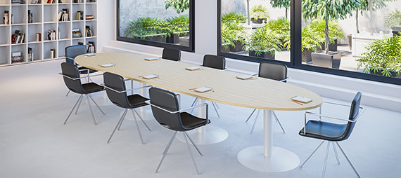 conference room table and chairs