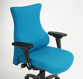 blue bad back office chair