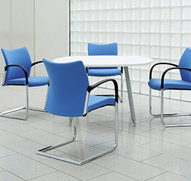 meeting room table and chairs