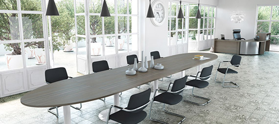 meeting room table and chairs