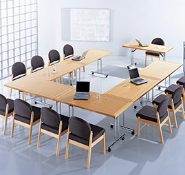 meeting room table and chairs