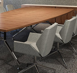 meeting room table and chairs